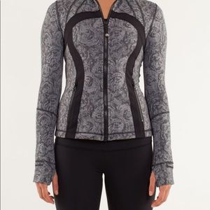 Black Lululemon Define Jacket Rose Herringbone
